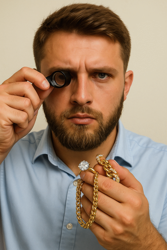 avaliador de joias profissional