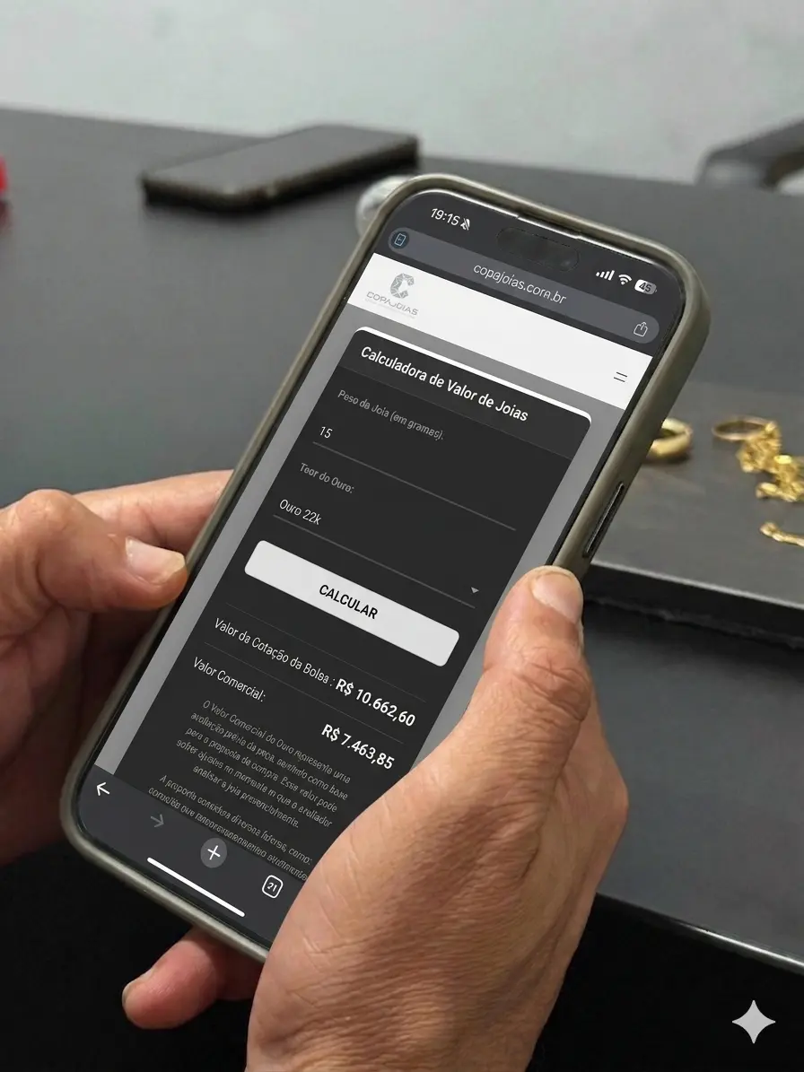 calculadora de ouro e joias online