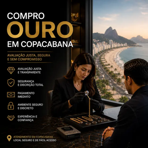compro ouro em Copacabana