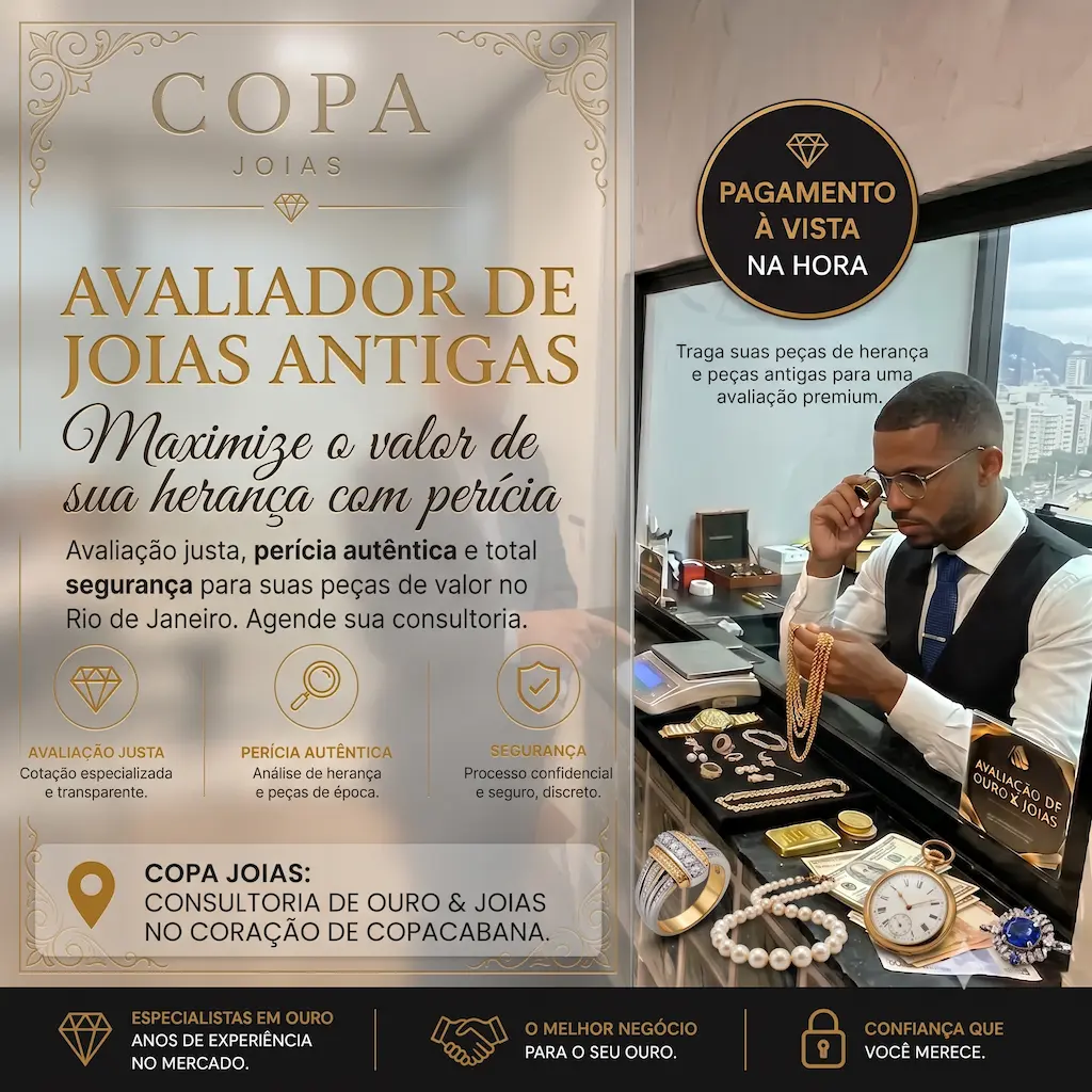 avaliador de joias antigas