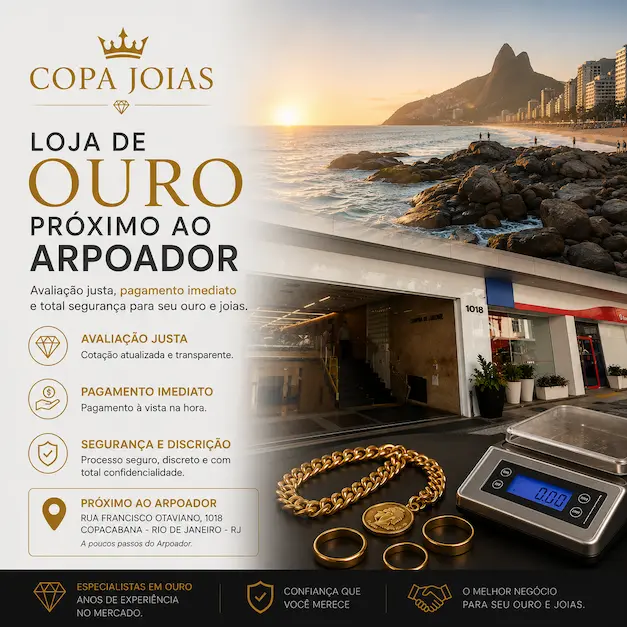 loja de ouro proximo ao arpoador ipanema