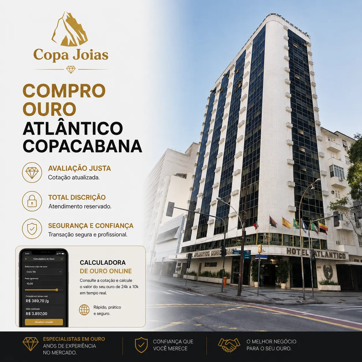 compro ouro atlantico copacabana