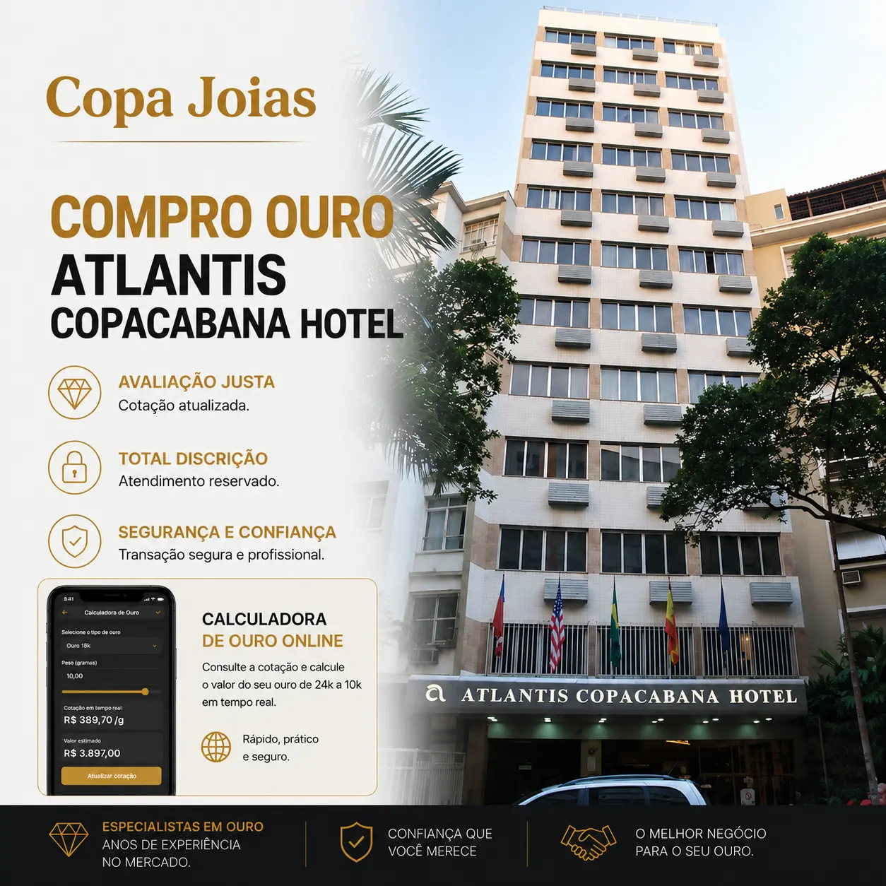 Compro Ouro Atlantis Copacabana Hotel