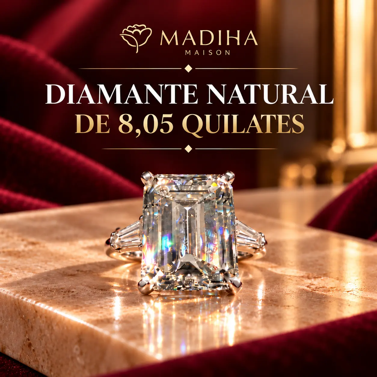 leilao de diamante 8 quilates